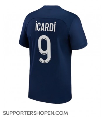 Paris Saint-Germain Mauro Icardi #9 Hemma Matchtröja 2022-23 Kortärmad